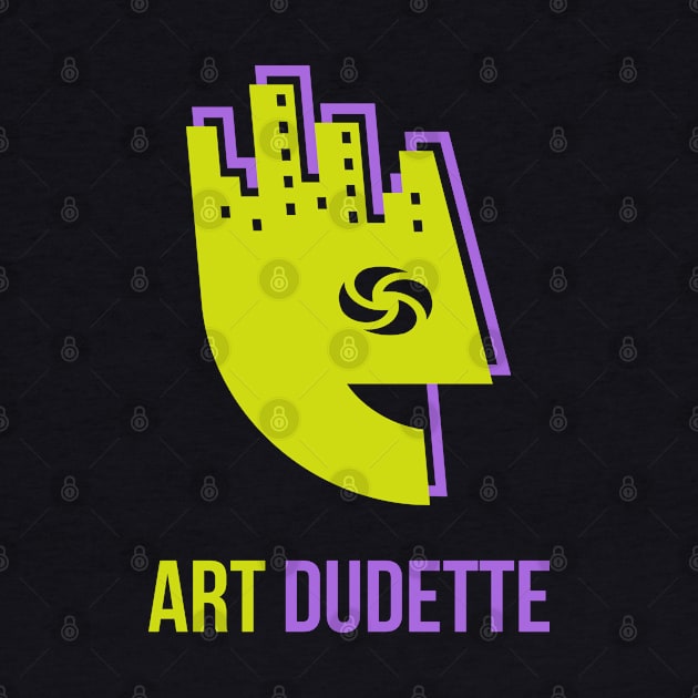 Art Dudette In Gold And Purple by yourartdude